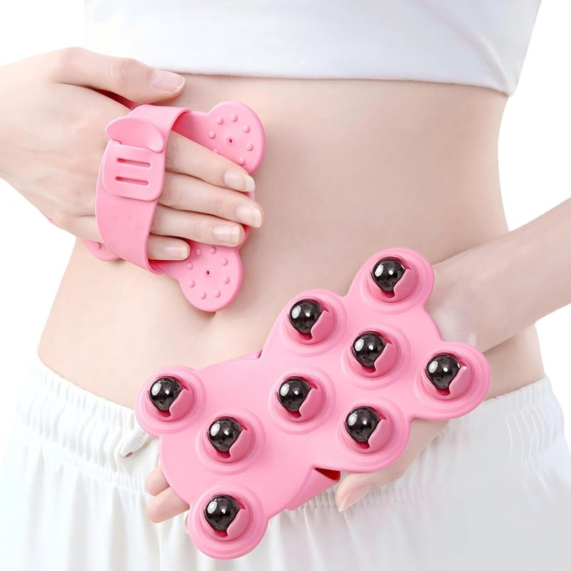 KINTEGOOD Handheld Massage Roller Glove 9 Magnetic Roller Balls Deep Tissue Body Massager for Muscle Pain Relief Back Neck Shoulder Portable Design for Home and Office Use - Image 5
