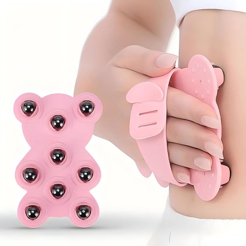 KINTEGOOD Handheld Massage Roller Glove 9 Magnetic Roller Balls Deep Tissue Body Massager for Muscle Pain Relief Back Neck Shoulder Portable Design for Home and Office Use - Image 1
