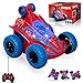 Rakay Spider Remote Control Car 360Rotation Rc Stunt Car with Cool Flashing Light Superhero Car Toys for Kid Indoor Outdoor 4wd Toy Car Birthday Gift for Boy Ages 3 4 5 6 7 8 9 10 11 12 - Image 2