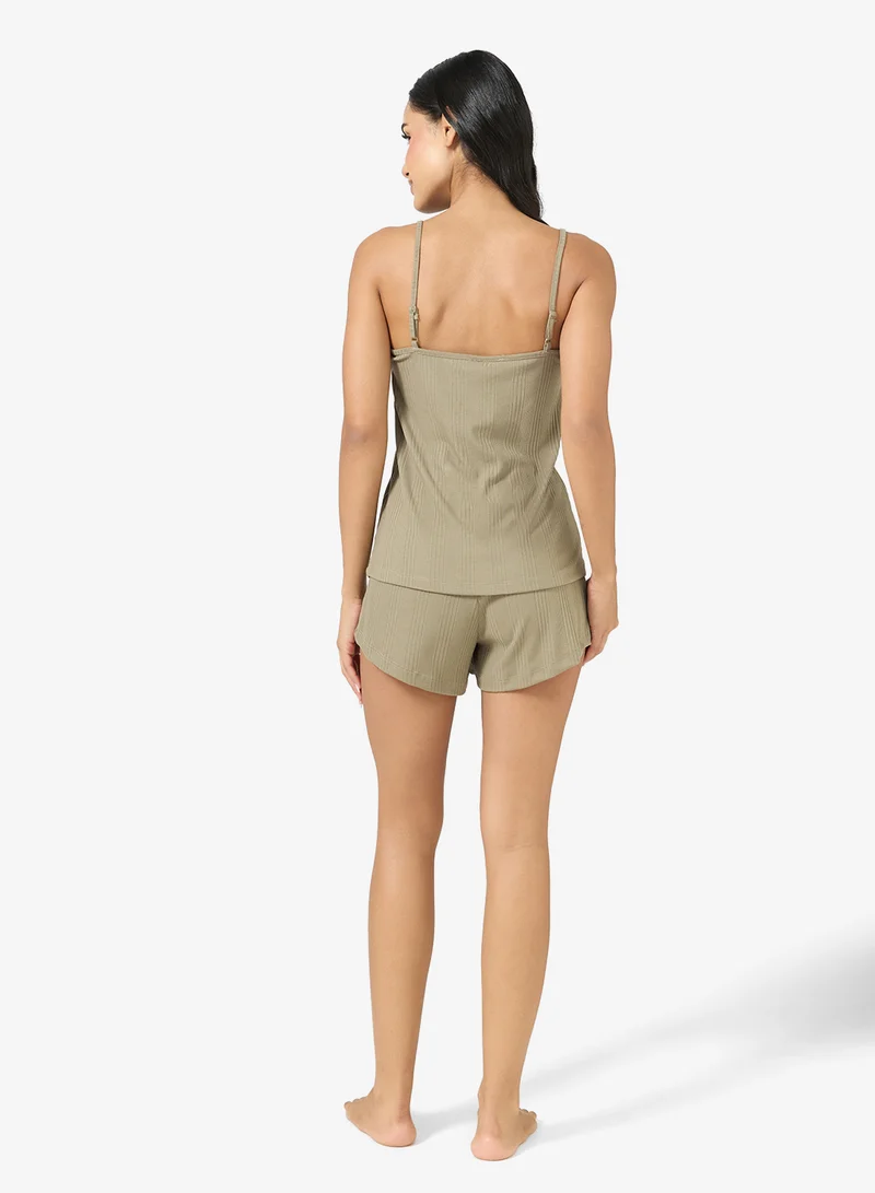 جينجر Cami Top & Short PJ Set