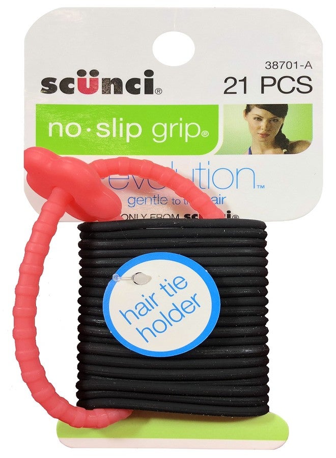 Scunci No-Slip Grip Gel Evolution Ponytailers with Holder,21-Pieces per pack,1-Pack - Image 2