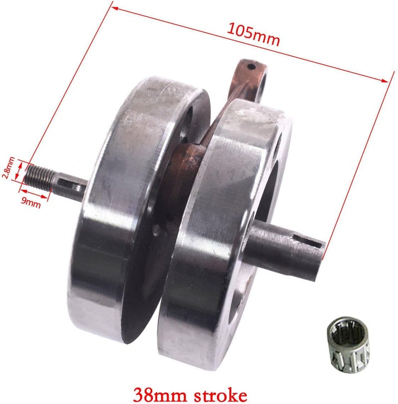 sthus Crankshaft Crank with Pin Bearing Set for 80cc Motorized Bicycle - Image 2