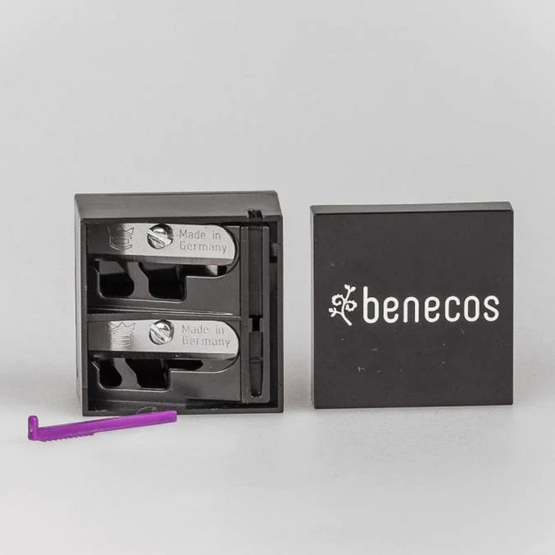 benecos - double sharpener for cosmetic pencils - with integrated cleaning spatula - Image 4