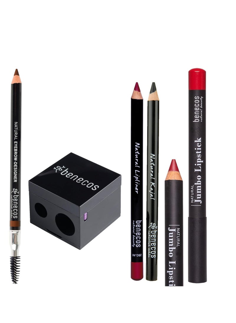 Benecos double sharpener for cosmetic pencils - with integrated cleaning spatula  - Image 4