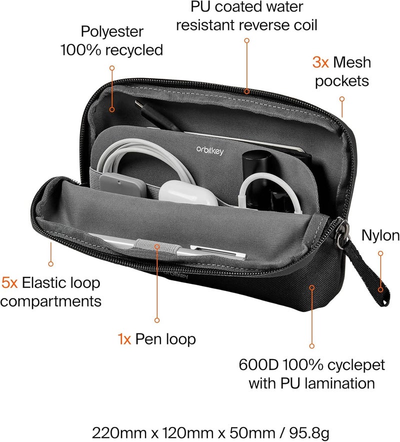 Orbitkey Orbitkey Desk Pouch  Black - Image 5