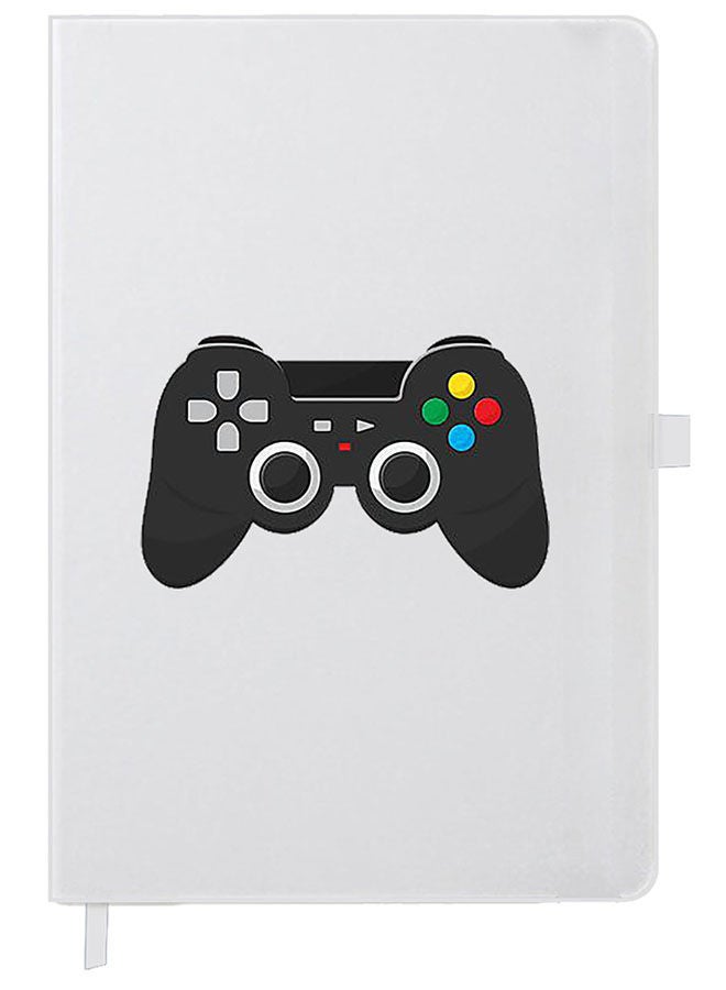 Theodor Designer A5 Thick White Hardcover Notebook Controler - Image 1