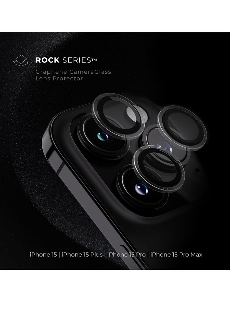 عدسة جرافين زجاجية لكاميرا (iPhone 15 Pro/15 Pro Max (3 عدسات)) - Image 5