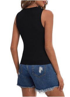 Nileton Ribbed Knit Top Crew Neck  - Rib Knit - Cotton  - Image 2