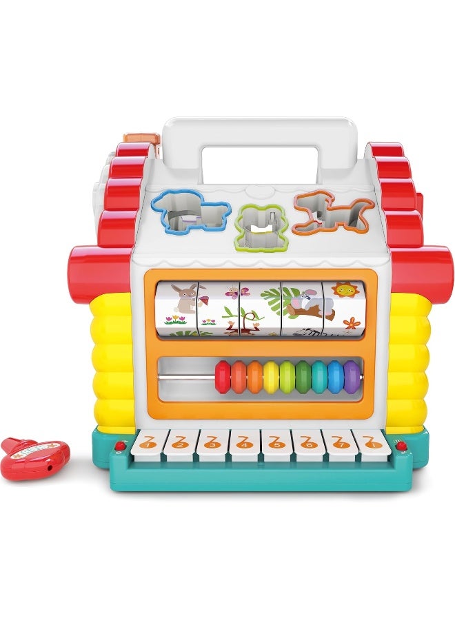 HOLA Activity House Ssorter For Toddlers, Educational Toy W/Animal Sounds, Music, Ssorter, Spinning Beads, Lights & Sounds, Fine Motor Skills, Cognitive Development & Imagination 18M+ - Image 4