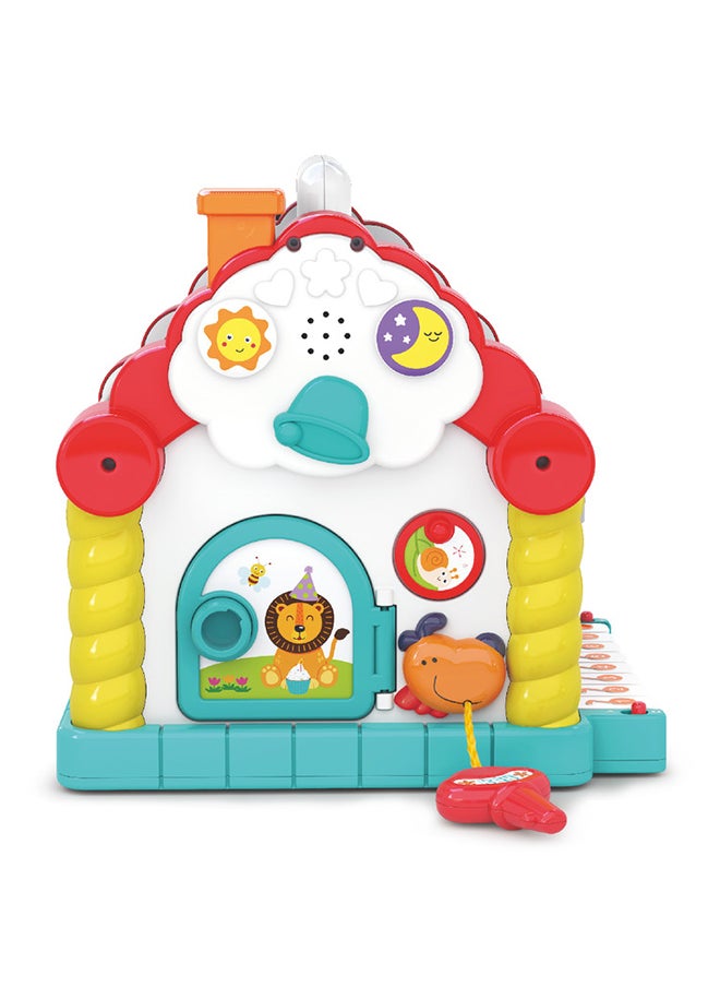 HOLA Hola Activity House Shape Sorter for Toddlers, Educational Toy w/ Animal Sounds, Music, Shape Sorter, Spinning Beads, Lights & Sounds, Fine Motor Skills, Cognitive Development & Imagination 18M+  - Image 5