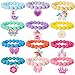 PinkSheep Rainbow Bracelet Colorful Beaded Bracelets for Little Girls Basket Stuffers Unicorn Butterfly Bunny Charm Bracelets Bead Jewelry Cute Elastic Bracelets Party Favors - Image 3