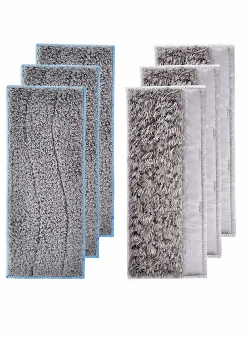 Mopping Pads, Washable and Reusable Mopping Pads for iRobot Braava Jet m6 6110 Wi-Fi Connected Robot Mop 6 Pack 3 Wet Pads and 3 Dry Pads