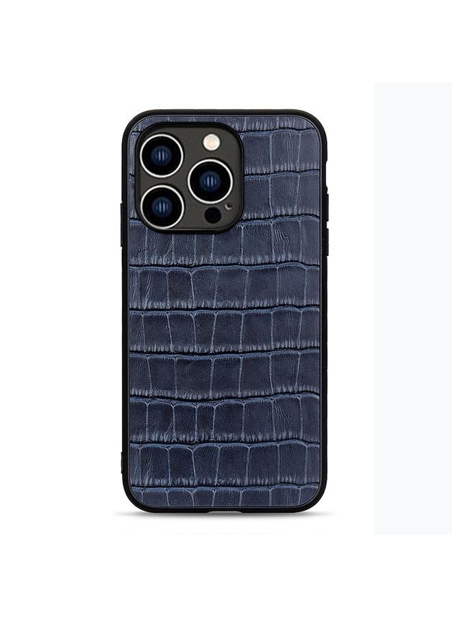 اس-توب جراب لهاتف iPhone 14 Pro مصنوع من جلد التمساح الأصلي - Image 1