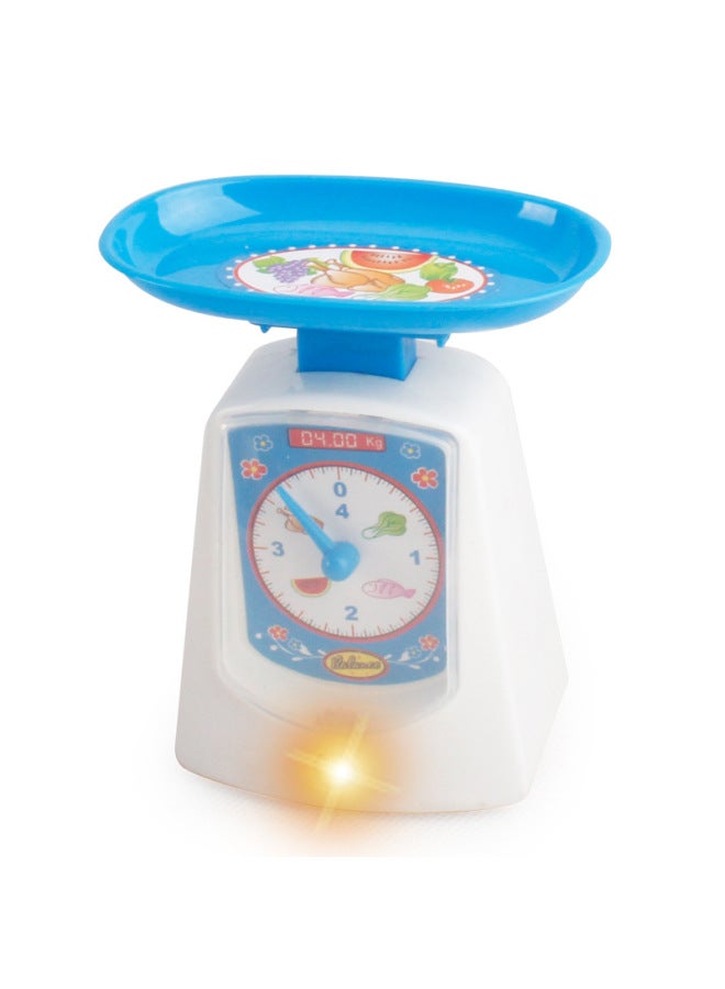 22 Children Play House Small Household Appliances Washing Machine Toy Rice Cooker Mini Kitchen Toy Refrigerator Table Lamp-Color:Blue Electronic Scale  - Image 1