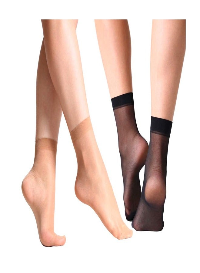 RATSAW 12 Pairs Nylon Pantyhose Socks Ankle Sheer Hosiery  - Image 3