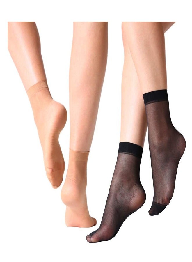 RATSAW 12 Pairs Nylon Pantyhose Socks Ankle Sheer Hosiery  - Image 4
