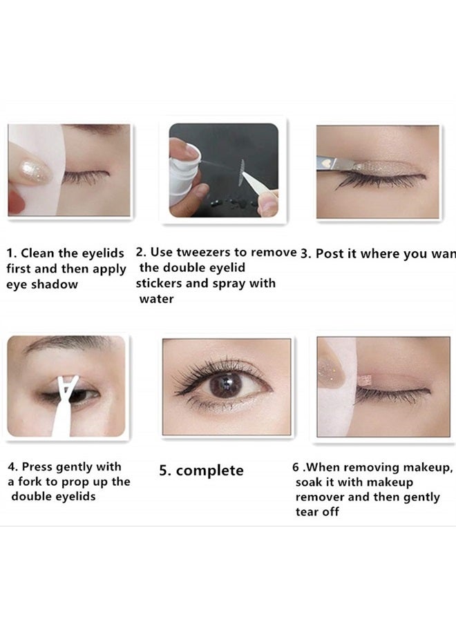 shenghang Eyelid Tape Invisible Eye Stickers Portable Breathable Natural Invisible Single Sided Double Eyelid Tape Self-Adhesive Eyelid Stickers Instant Eye Lift Strips With Y Fork (C) - Image 4