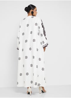 Khizana Plus size printed jalabiya  - Image 2