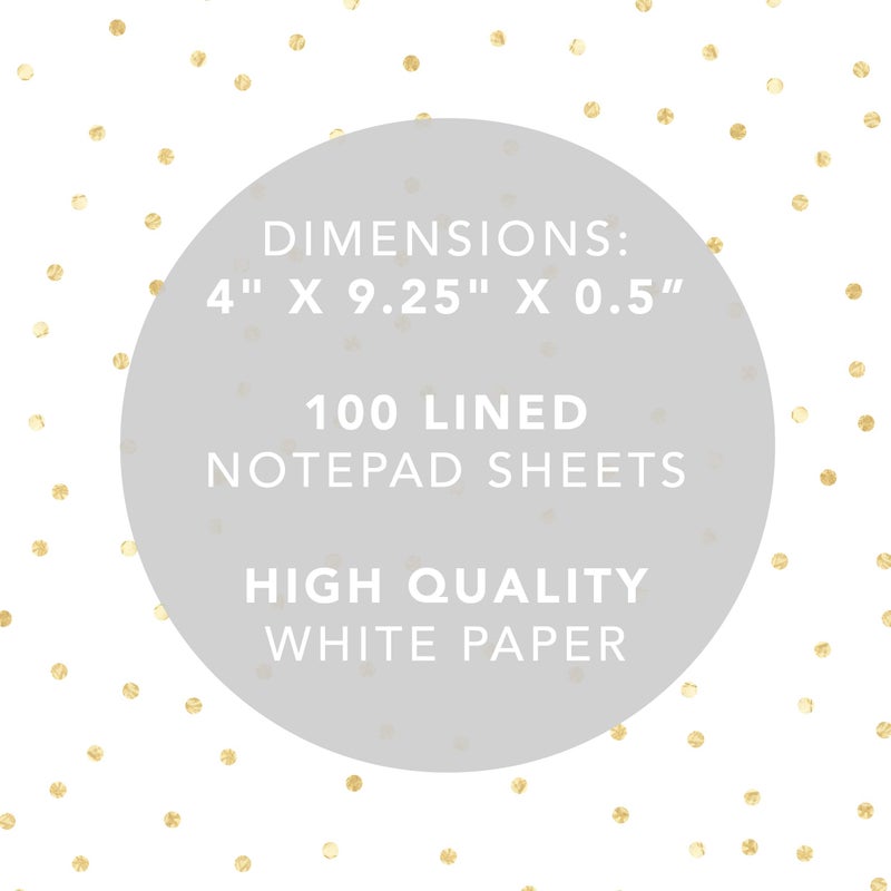 Graphique Magnetic Notepad, Brush Strokes â€“ 100 Sheets, 4â€ x 9.25â€ x .5â€ â€“ Front Says, â€œListsâ€, Sticks to Any Magnetic Surface, Perfect for Shopping and Grocery Lists, Makes a Great Gift - Image 3