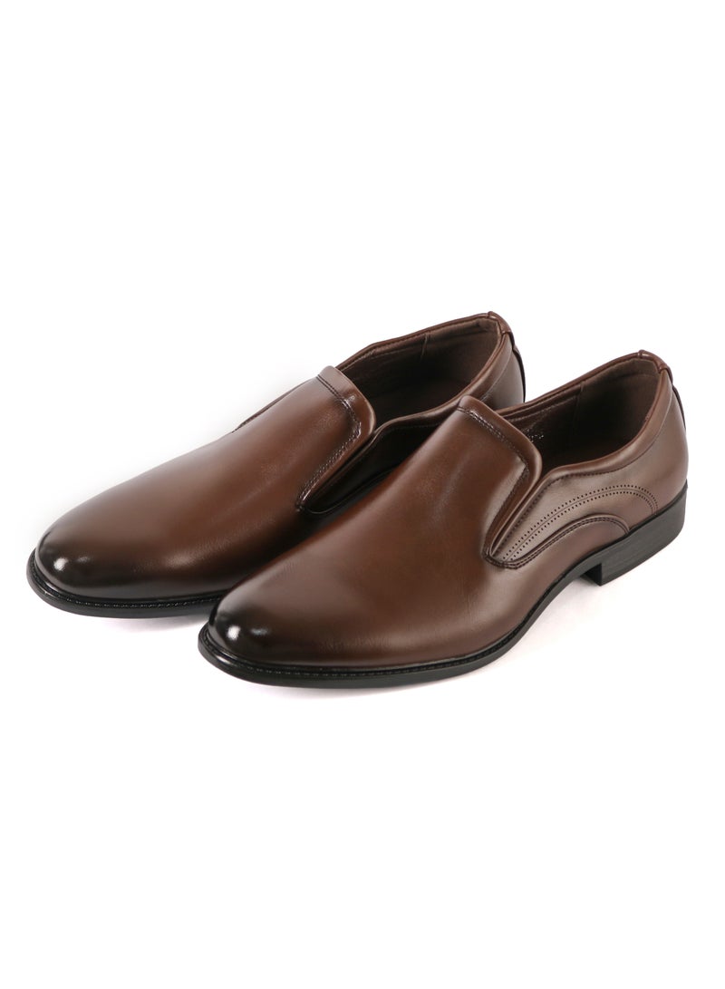 Men's formal Slip On Dark Brown daily wear  - Image 1