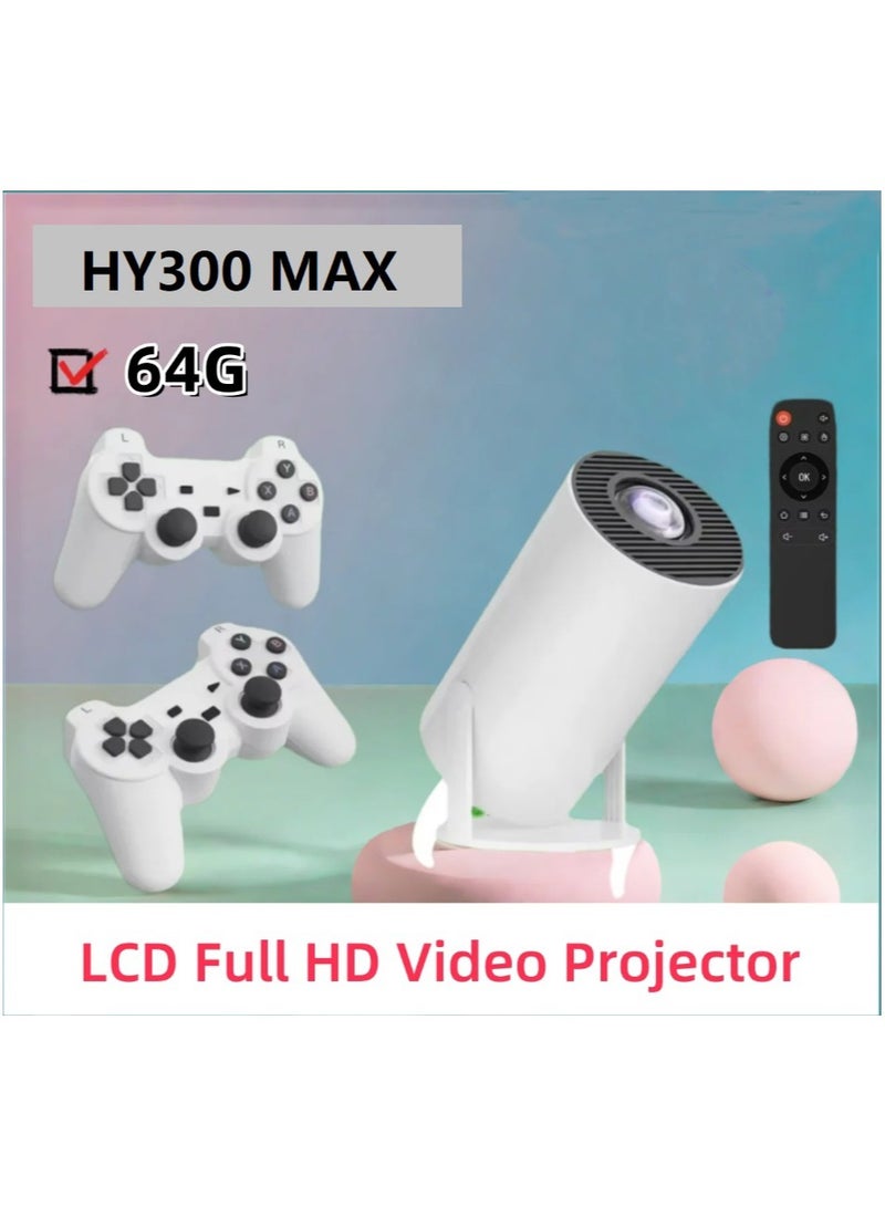 بيوينتي HY300 MAX أجهزة ألعاب فيديو كلاسيكية صغيرة محمولة ذكية جهاز عرض منزلي بنظام أندرويد 720 بكسل 64 جيجابايت ألعاب - Image 1