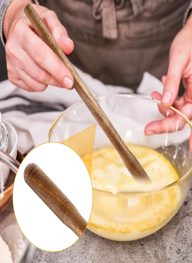 Kifmurase 11 Inch Wooden Sourdough Bread Mixing Stir Stick Spurtle Sourdough Whisk Bread Making Tools Acacia Wooden Paddle Stirring Stick for Kitchen Cooking (2 Pack) - Image 3