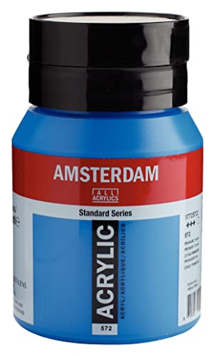 Amsterdam Tarens T17725722 Acrylic Paint Acrylic Color Primary Cyan 169 fl oz 500 ml - Image 1