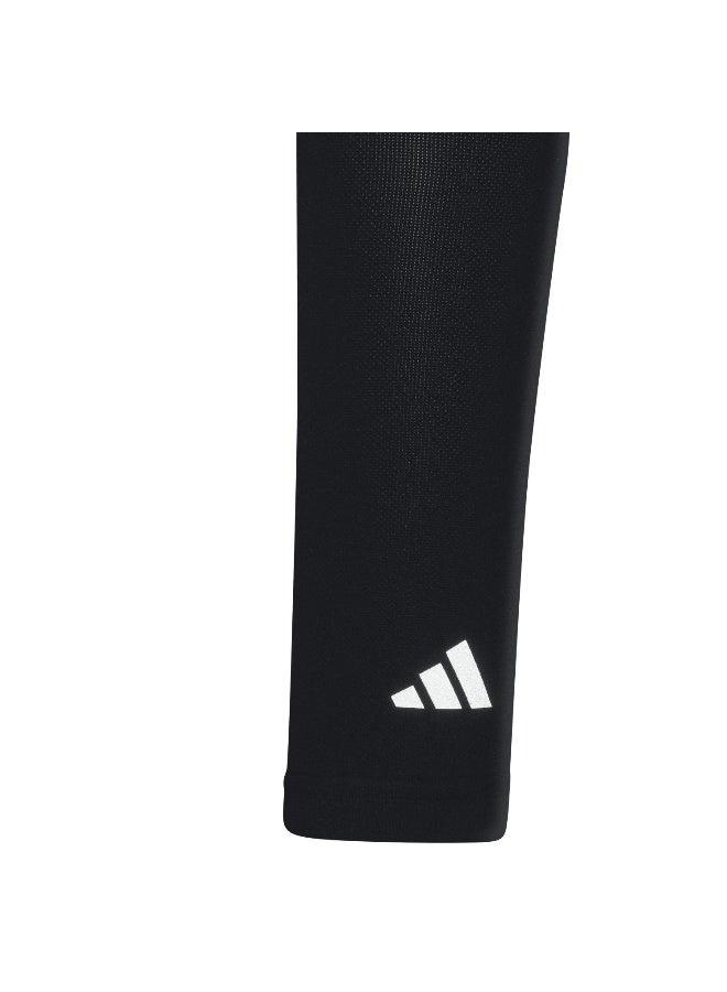 اديداس أكمام ذراع أديداس رن يو سوداء ملحقات ملابس جري للرجال والنساء - Image 4