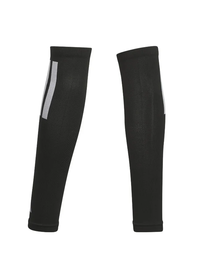 اديداس أكمام ذراع أديداس رن يو سوداء ملحقات ملابس جري للرجال والنساء