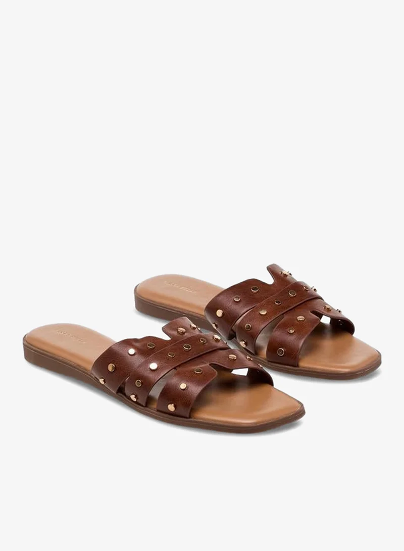 Flora Bella By Shoexpress Flora Bella Women Rivet Embellished Sandals