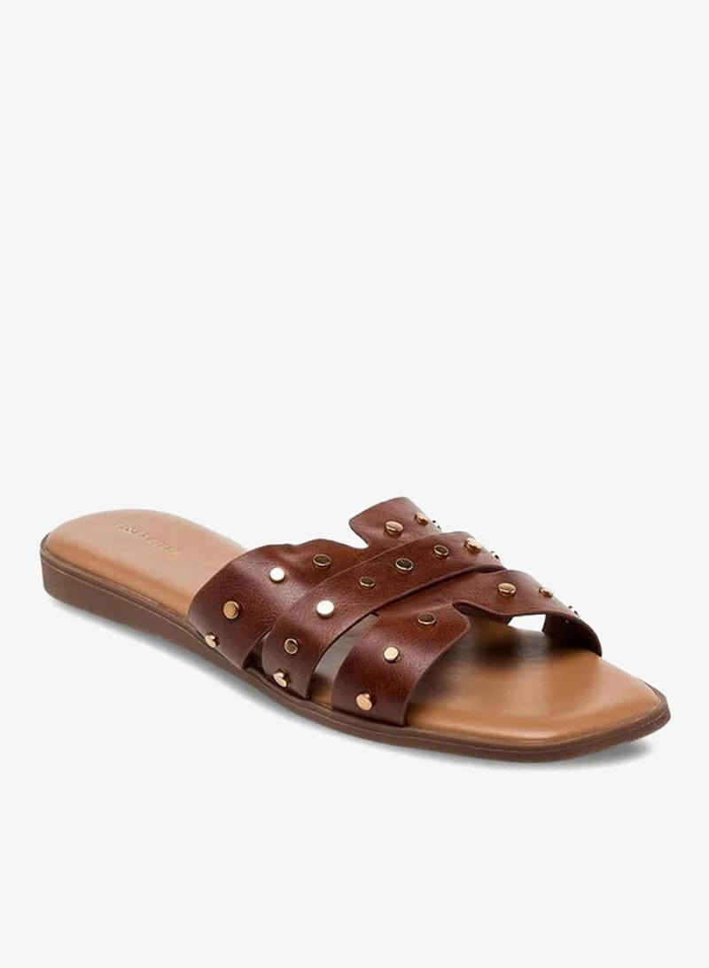 Flora Bella By Shoexpress Flora Bella Women Rivet Embellished Sandals