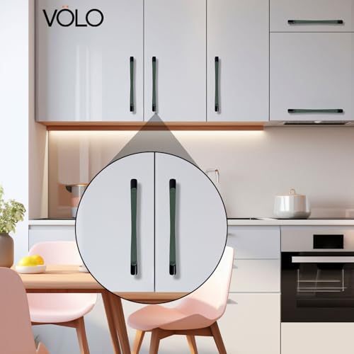 VOLO Wardrobe Cabinet Handle – Sleek Pull Handle for Drawers, Wardrobes, Sliding Doors, and Cabinets in Kitchen, Bedroom, and Office (R-241) (1, Green, 160MM (8 Inch)) - Image 5