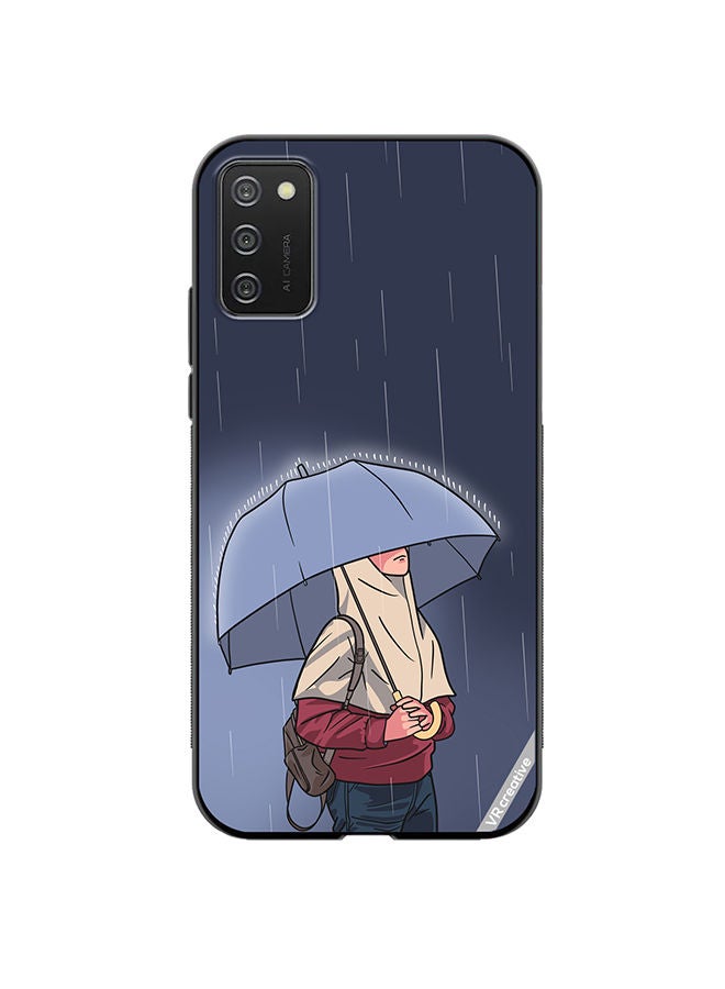 VR CREATIVE Protective Case Cover For Samsung Galaxy A02s Rainy Days Design Multicolour - Image 1