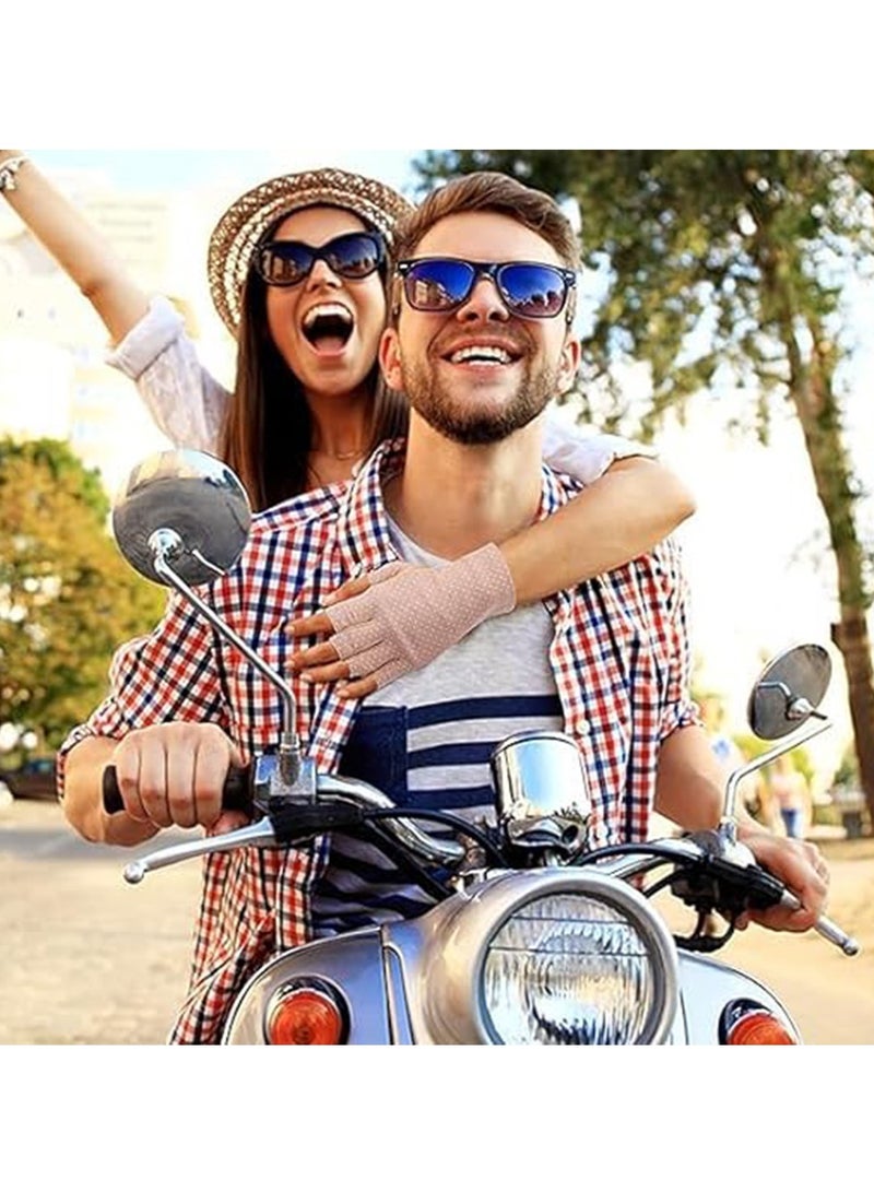 SYOSI UV Gloves, Sunblock Fingerless Gloves for Women, Non-slip UV Sun Protection Gloves Driving Gloves for Manicure Summer Outdoor 3 Pairs - Image 4