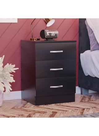 Large Black 3-Drawer Bedside Cabinet – Modern Chest with Metal Handles and Anti-Bowing Support for Bedroom Storage. - pzsku/ZEF3588DD0A18D4FED041Z/45/1746704456/b20c28b4-e3eb-4b3e-87a5-81ecd9144b52