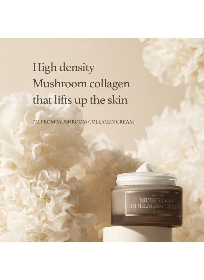 I'M FROM [I’M From] Mushroom Collagen Cream 1.69 Fl Oz Vegan Collagens Skin Firming Cream For Face Anti Wrinkles All Natural Organic Face Moisturizer  - Image 3
