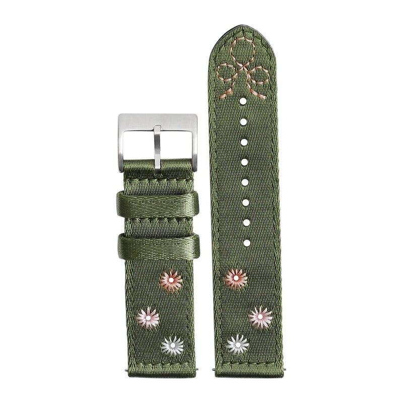Bluejw New Style Nylon Watch Strap with Classic Elements – Replaceable Quick Release Fabric Watch Band for Men and Women, Fits 18mm 20mm 22mm 24mm Watches - Image 2