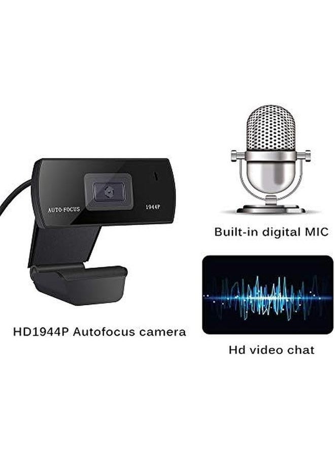 erorex - Webcam With Microphone Webcam Usb Web Camera For Live Streaming Video Conference Video Recording 5 Mega Pixel Desktop Computer Accessories Video Conference Webcam Driver Free - Image 1