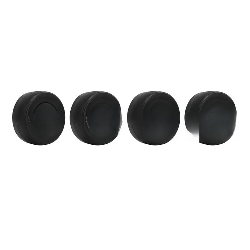 4Pcs 1/10 Scale RC Car Tires Rubber Tires Plastic Wheel Hubs for 1/10 Off Road Remote Control Car - Image 4