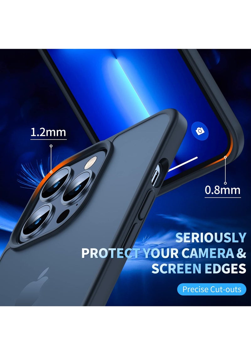 SmartDevil - Shockproof Case for Iphone 13 Pro Max Military Grade Shockproof Designed With Screen Protector Translucent Matt Hard Back With Soft Shockproof Bumper Case - Image 1