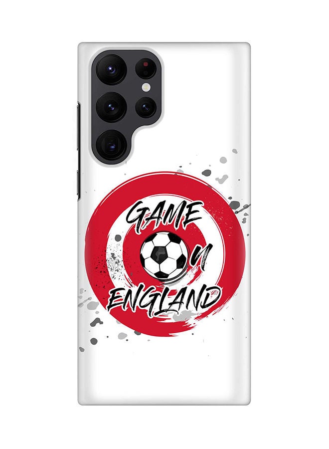 Stylizedd Case for Samsung Galaxy S22 Ultra 5G Snap Case Slim Snap Classic Series Shield Matte Finish Print - Game on England