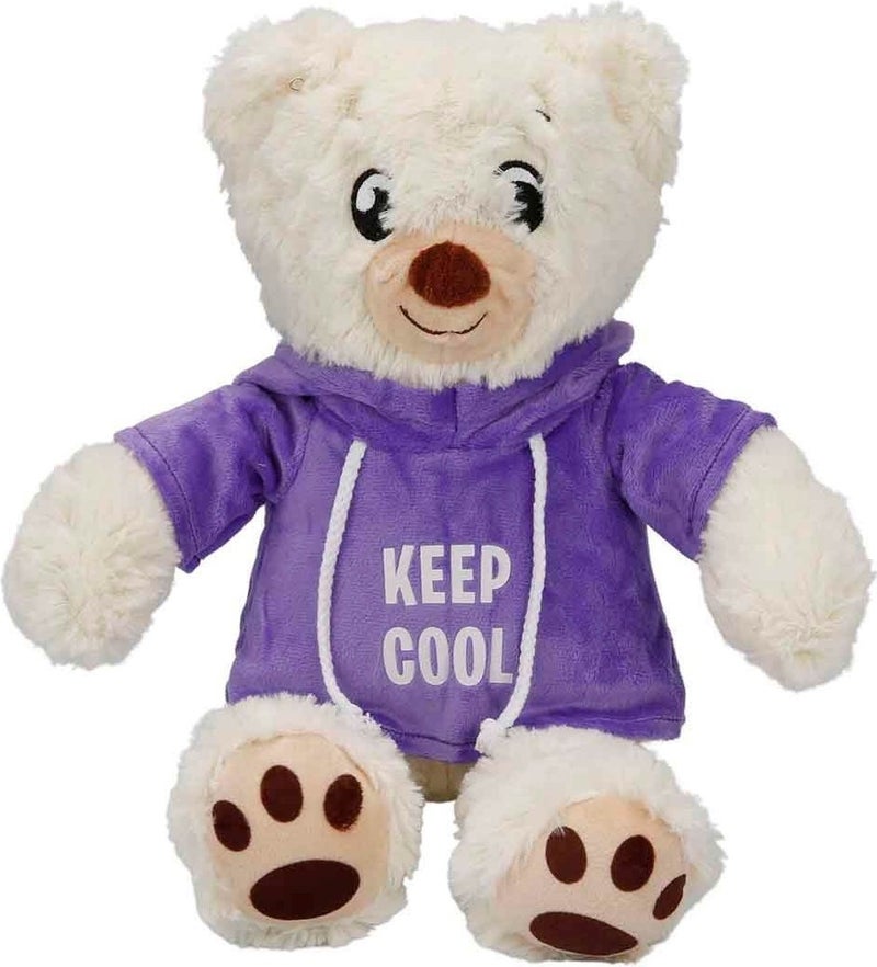 Toyfest Hooded Plush Bear 30 cm  - Image 1