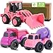 vusum Toddler Toys for 1 Year Old Girl GiftsKids Toys for Age 24Dump Truck Cement Mixer Excavator Toy Cars Set BPA FreePhthalates FreePVCToddler Girl Toys for 1 2 3 Year Old Birthday - Image 2