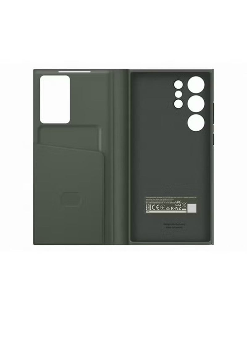 حافظة محفظة ذكية لهاتف Galaxy S23 Ultra باللون الأخضر - Image 3
