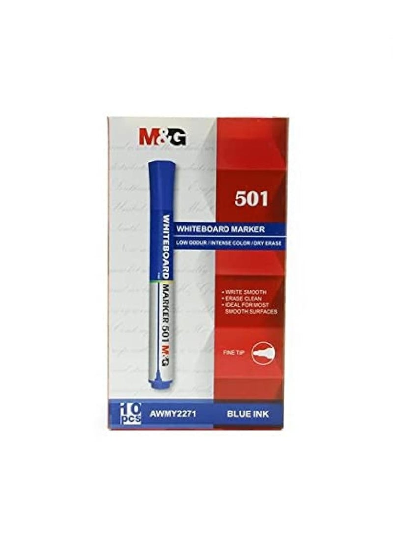 ام اند جي اقلام صابوره زرقاء 10 اقلام قابله للمسح - Image 4