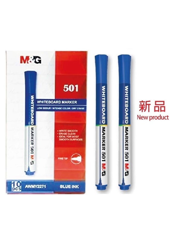 ام اند جي اقلام صابوره زرقاء 10 اقلام قابله للمسح - Image 1