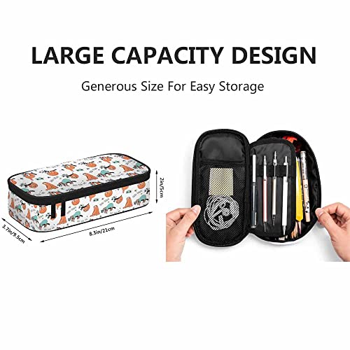 Yekiua Sloth Pen Bag Cute Funny Cartoon Sloth Large Pencil Case Big Capacity Pencil Pouch Pencil Holder - Image 2
