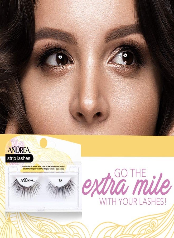 Andrea False Lashes Style 72 - Black 4 pairs - Image 2