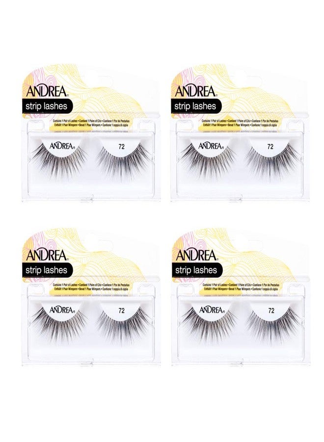 Andrea False Lashes Style 72 - Black 4 pairs - Image 1