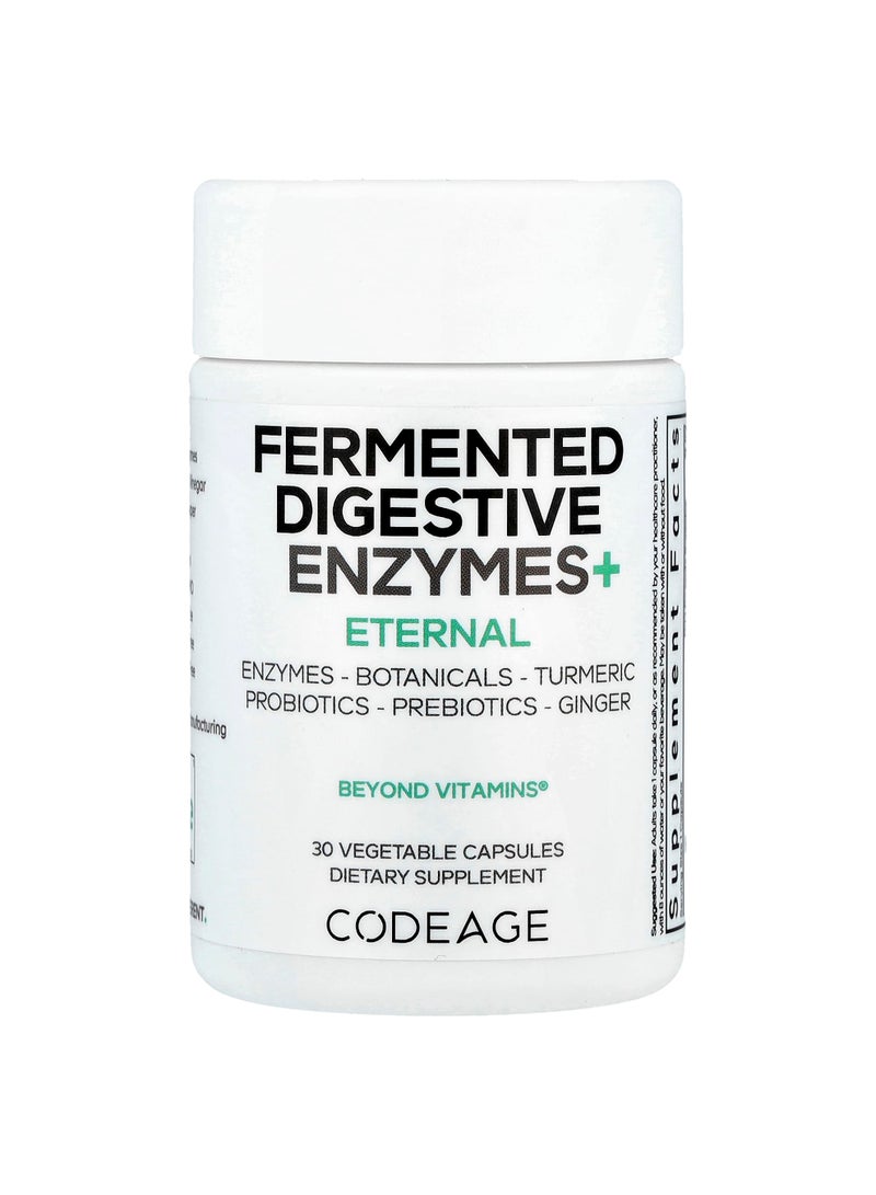 Codeage Fermented Digestive Enzymes+, 30 Vegetable Capsules